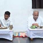 मुख्यमंत्री भूपेश बघेल ने किसान गोपीचंद हिरवानी के घर किया भोजन